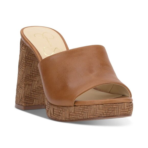 Jessica Simpson Women's Kameena Block-Heel Slip-on Sandals - Picture 1 of 4